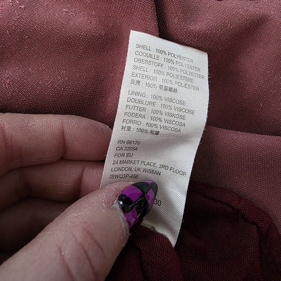 Free People Daphne Velvet Mini Dress Open Lace-up Back Deep Red - Picture 11 of 16